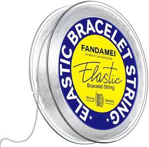 0.5mm Elastic Bracelets Strings Cord, Elastic Crystal Stretch Bead Cord for Jewelry Making, Clear Stretchy Elastic String Cord for Beading, Transparent Thread for Bracelet Necklace Making 0.5mm Elastic Bracelets Strings Cord, Elastic Crystal Stretch Bead Cord for Jewelry Making, Clear Stretchy Elastic String Cord for Beading, Transparent Thread for Bracelet Necklace Making