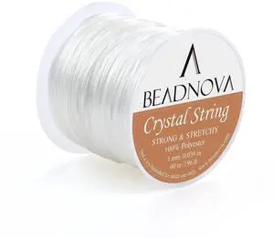 1mm Elastic Stretch Crystal String Cord for Jewelry Making Bracelet Beading Thread 60m/roll (Clear White) 1mm Elastic Stretch Crystal String Cord for Jewelry Making Bracelet Beading Thread 60m/roll (Clear White)
