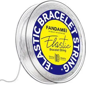 0.8mm Elastic Strings for Bracelets, Crystal Stretch Bead Cord for Jewelry Making, Clear Stretchy Elastic String Cord for Beading, Transparent Thread for Bracelet Necklace Making 0.8mm Elastic Strings for Bracelets, Crystal Stretch Bead Cord for Jewelry Making, Clear Stretchy Elastic String Cord for Beading, Transparent Thread for Bracelet Necklace Making