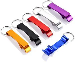 6PCS Colorful Key Chain Beer Bottle Openers for Bar and Home, 6 Color 6PCS Colorful Key Chain Beer Bottle Openers for Bar and Home, 6 Color