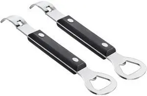 2PCS Bottle Opener, Stainless Steel Manual Can Punch Bottle Cap Beer Bottle Openers, Dishwasher Safe 2PCS Bottle Opener, Stainless Steel Manual Can Punch Bottle Cap Beer Bottle Openers, Dishwasher Safe