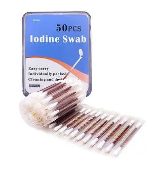 50 Disposable Iodophor Swabs Outdoor Supplies Medical Iodine Individually Packaged Iodine Swabs for Nose Care 50 Disposable Iodophor Swabs Outdoor Supplies Medical Iodine Individually Packaged Iodine Swabs for Nose Care