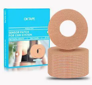 Adhesive Patches for Freestyle Libre 1/2 - 15 PCS, Waterproof & Sweatproof CGM Sensor Patches, Long Lasting, Beige Adhesive Patches for Freestyle Libre 1/2 - 15 PCS, Waterproof & Sweatproof CGM Sensor Patches, Long Lasting, Beige