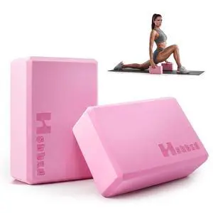 2 Pcs Yoga Blocks, Non-Slip Pilates Foam Blocks, Professional Latex-Free Eva Exercise Blocks, Essential Accessories for Yoga, Pilates, and Dance, 9"x6"x3" (Pink) 2 Pcs Yoga Blocks, Non-Slip Pilates Foam Blocks, Professional Latex-Free Eva Exercise Blocks, Essential Accessories for Yoga, Pilates, and Dance, 9"x6"x3" (Pink)
