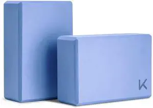 Yoga Block, High Density EVA Foam Blocks for Yoga, Pilates, Meditation, Aid Balance, Support and Deepen Poses - Non-Slip Lightweight Durable(2-Pack-Light blue) Yoga Block, High Density EVA Foam Blocks for Yoga, Pilates, Meditation, Aid Balance, Support and Deepen Poses - Non-Slip Lightweight Durable(2-Pack-Light blue)