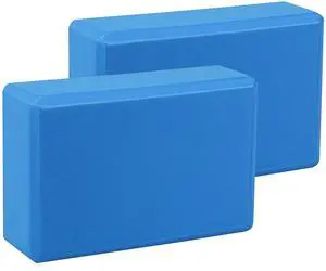 Yoga Blocks 2pcs Gym Bricks, Comfortable Fitness Yoga Bricks, Anti-Slip, Pilates Practice (Blue) Yoga Blocks 2pcs Gym Bricks, Comfortable Fitness Yoga Bricks, Anti-Slip, Pilates Practice (Blue)