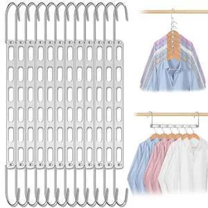 16pcs Space Saving Hangers for Clothes Metal Hangers Closet Space Saver Hanger Metal Hanger Organizer Rack Closet Organizers and Storage Dorm Room Essentials 16pcs Space Saving Hangers for Clothes Metal Hangers Closet Space Saver Hanger Metal Hanger Organizer Rack Closet Organizers and Storage Dorm Room Essentials