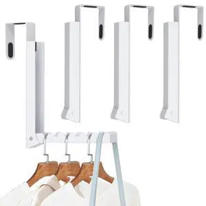 4PCS Over The Door Hanger Folding Over The Door Clothes Drying Rack Folding Hanging Coat Rack Foldable Portable Clothing Hanger Hooks for Laundry Bathroom Bedroom Dorm Travel 4PCS Over The Door Hanger Folding Over The Door Clothes Drying Rack Folding Hanging Coat Rack Foldable Portable Clothing Hanger Hooks for Laundry Bathroom Bedroom Dorm Travel