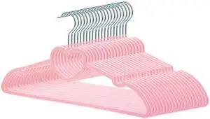 Velvet Hangers 20 Pack, 16" Non Slip Adult Hangers, Slim Clothes Hanger with 360 Degree Swivel Hook - Durable & Cute for Coats, Shirts, Dress (Pink) Velvet Hangers 20 Pack, 16" Non Slip Adult Hangers, Slim Clothes Hanger with 360 Degree Swivel Hook - Durable & Cute for Coats, Shirts, Dress (Pink)