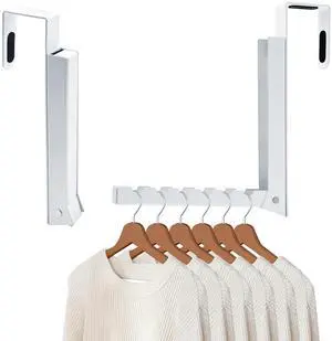 Over The Door Hanger Hooks for Clothes, Over The Door Coat Hook Portable Clothes Drying Rack for Laundry Foldable Rack Space Saving - 1 Pack Over The Door Hanger Hooks for Clothes, Over The Door Coat Hook Portable Clothes Drying Rack for Laundry Foldable Rack Space Saving - 1 Pack