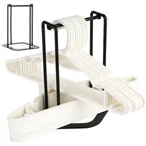 Portable Hanger Organizer Rack, Hanger Storage Stacker Holder Portable Hanger Organizer Rack, Hanger Storage Stacker Holder