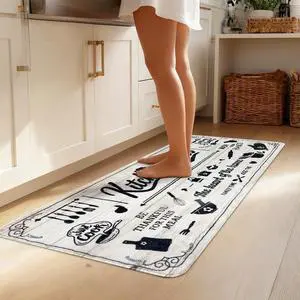 Kitchen Mats 20x47inch High Pile Rug,Thickened Kitchen Rug Kitchen Rules Theme Rugs Waterproof Non-Slip Rugs Comfort Standing Mat for Kitchen, Laundry Room, Farmhouse Home Decor Kitchen Mats 20x47inch High Pile Rug,Thickened Kitchen Rug Kitchen Rules Theme Rugs Waterproof Non-Slip Rugs Comfort Standing Mat for Kitchen, Laundry Room, Farmhouse Home Decor