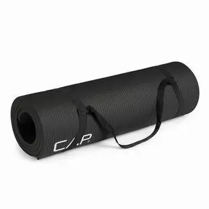 Yoga Mat 1/2" Thick with Carrying Strap - High Density Exercise Mat for Yoga, Pilates, Stretching, Floor & Fitness Workouts - 68''x24''x1/2" | Black Yoga Mat 1/2" Thick with Carrying Strap - High Density Exercise Mat for Yoga, Pilates, Stretching, Floor & Fitness Workouts - 68''x24''x1/2" | Black