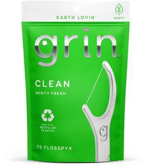 Clean Flosspyx, Floss Picks, 75 Count, Dental Flossers, Minty Flavor, Recycled Plastic, Super Strong Fine Floss, Tight Teeth, Premium Longer Floss Head, Includes Safe Fold-Back Tooth Pick Clean Flosspyx, Floss Picks, 75 Count, Dental Flossers, Minty Flavor, Recycled Plastic, Super Strong Fine Floss, Tight Teeth, Premium Longer Floss Head, Includes Safe Fold-Back Tooth Pick