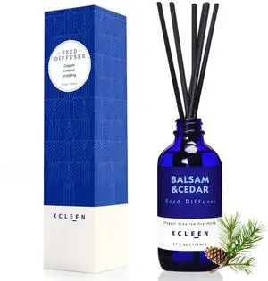 Reed Diffusers for Home, Balsam & Cedar Diffuser with Sticks, 3.7 Oz Scented Fragrance Oil Diffuser for Bedroom, Bathroom Decor Reed Diffusers for Home, Balsam & Cedar Diffuser with Sticks, 3.7 Oz Scented Fragrance Oil Diffuser for Bedroom, Bathroom Decor