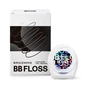 Black Floss (BBFloss) - Expanding Floss, Gum-Friendly Soothing Mint Dental Floss, Natural Vegan Wax to Remove Plaque from Teeth, US-Dentist Designed PTFE & PFAS Free Oral Care, 1 Spool, 55 yd Black Floss (BBFloss) - Expanding Floss, Gum-Friendly Soothing Mint Dental Floss, Natural Vegan Wax to Remove Plaque from Teeth, US-Dentist Designed PTFE & PFAS Free Oral Care, 1 Spool, 55 yd