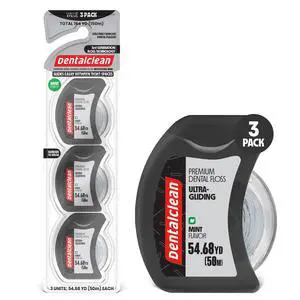 3 White Strip Dental Floss 50m - Helix Bow Technology for Ultra-Sliding and Expansion - Mint Flavor for Superior Cleaning and Fresh Breath 3 White Strip Dental Floss 50m - Helix Bow Technology for Ultra-Sliding and Expansion - Mint Flavor for Superior Cleaning and Fresh Breath