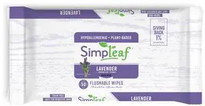 Lavender Essential Oil Flushable Wipes 50 Count (50 Count (Pack of 1), Lavender) Lavender Essential Oil Flushable Wipes 50 Count (50 Count (Pack of 1), Lavender)