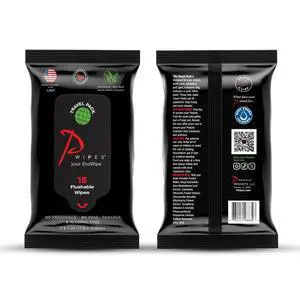 Flushable Wipes | 15 Count Travel Pack | Adult Wet Wipes | Unscented with Vitamin-E & Aloe | Plant Based and Biodegradable | Septic and Sewer Safe | Flushable Wipes | 15 Count Travel Pack | Adult Wet Wipes | Unscented with Vitamin-E & Aloe | Plant Based and Biodegradable | Septic and Sewer Safe |