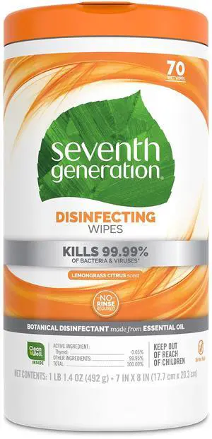 Disinfecting Multi-Surface Wipes, Lemongrass Citrus Scent, 70 Wipes Disinfecting Multi-Surface Wipes, Lemongrass Citrus Scent, 70 Wipes