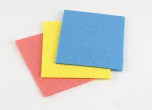 Cellulose Sponge Cloths Set of 3 All-Purpose Reusable Cleaning Wipes, 8 x 7-Inch, Assorted Colors Cellulose Sponge Cloths Set of 3 All-Purpose Reusable Cleaning Wipes, 8 x 7-Inch, Assorted Colors