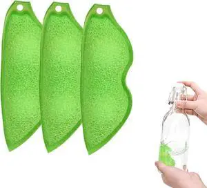 Multipurpose Bean Shaped Sponge Set - 3 Pack Heat Resistant Bottle & Internal Cleaning Sponges - Reusable entreprises Bottle Cleaning Tools Multipurpose Bean Shaped Sponge Set - 3 Pack Heat Resistant Bottle & Internal Cleaning Sponges - Reusable entreprises Bottle Cleaning Tools