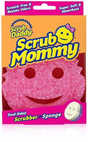 Scrub Mommy - Scratch-Free Multipurpose Dish Sponge - BPA Free & Made with Polymer Foam - Stain & Odor Resistant Kitchen Sponge (1 Count) Scrub Mommy - Scratch-Free Multipurpose Dish Sponge - BPA Free & Made with Polymer Foam - Stain & Odor Resistant Kitchen Sponge (1 Count)