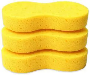 3 PCS Car Wash Sponge, Easy-Grip Large Auto Body Window Cleaning Sponges, Multi-Purpose Detailing Sponge for Vehicle Kitchen Bathroom Household Clean, Car Accessories (Yellow) 3 PCS Car Wash Sponge, Easy-Grip Large Auto Body Window Cleaning Sponges, Multi-Purpose Detailing Sponge for Vehicle Kitchen Bathroom Household Clean, Car Accessories (Yellow)