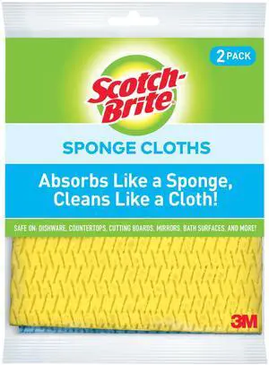 Sponge Cloths, Reusable Dish Towel that Absorbs Like a Sponge, Dishwasher-Safe Wipes that are Ideal for Nonstick Cookware, Tile, Countertops, Mirrors, and Faucets, 2 Dish Towels Sponge Cloths, Reusable Dish Towel that Absorbs Like a Sponge, Dishwasher-Safe Wipes that are Ideal for Nonstick Cookware, Tile, Countertops, Mirrors, and Faucets, 2 Dish Towels