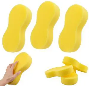 3-Pack Car Wash Sponges, 8.7" x 4.3" Large Sponges - Extra Thick Foam Cleaning Sponge for All-Purpose Cleaning, Ideal Washing Sponges for Kitchen, Bathroom, Household 3-Pack Car Wash Sponges, 8.7" x 4.3" Large Sponges - Extra Thick Foam Cleaning Sponge for All-Purpose Cleaning, Ideal Washing Sponges for Kitchen, Bathroom, Household