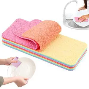 12 Layer Super Microfiber Sponge, Rainbow Multi-Layered Tear-Off Rags, Quick Drying Cellulose Sponges for Cleans Kitchen, Bathroom & More, Durable, Reusable 12 Layer Super Microfiber Sponge, Rainbow Multi-Layered Tear-Off Rags, Quick Drying Cellulose Sponges for Cleans Kitchen, Bathroom & More, Durable, Reusable