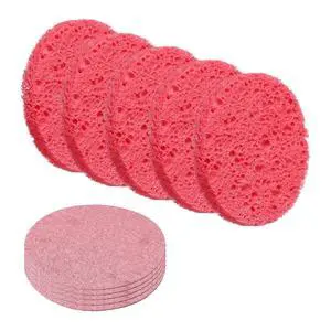 10Pcs Cellulose Sponges, Round Kitchen Clean Sponges Non-Scratch Compressed Dish Scrubber for Kitchen Household Cookware Bathroom Cleaning & DIY, Pink 10Pcs Cellulose Sponges, Round Kitchen Clean Sponges Non-Scratch Compressed Dish Scrubber for Kitchen Household Cookware Bathroom Cleaning & DIY, Pink