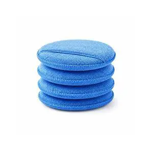 4 PCS Microfiber Wax Applicator Pads, 5 Inch Reusable Car Polishing Cleaning Pad with Finger Pocket, Washable Detailing Wax Applicator Buffing Sponge for Cars Trucks Motorcycles 4 PCS Microfiber Wax Applicator Pads, 5 Inch Reusable Car Polishing Cleaning Pad with Finger Pocket, Washable Detailing Wax Applicator Buffing Sponge for Cars Trucks Motorcycles