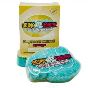 Degreaser Dish Soap Infused Cleaning Sponge, Activates with Water, 2 Pack, Non Scratch, Ergonomic, Fresh Citrus Orange Scent Degreaser Dish Soap Infused Cleaning Sponge, Activates with Water, 2 Pack, Non Scratch, Ergonomic, Fresh Citrus Orange Scent