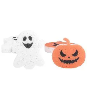 4pcs Halloween Kitchen Sponges, Cute Pumpkin Ghost Halloween Fall Cleaning Spongelle Loofah Non Scratch Household for Kitchen Dish Pots Pans 4pcs Halloween Kitchen Sponges, Cute Pumpkin Ghost Halloween Fall Cleaning Spongelle Loofah Non Scratch Household for Kitchen Dish Pots Pans