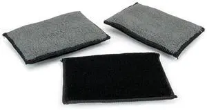3PCS 5"×3" Car Interior Scrubbing Sponges, Microfiber Car Wash Sponges, Auto Detailing Scrub Pads, Interior Cleaning Sponges for Car Leather, Plastic, Vinyl, Upholstery (Gray Black) 3PCS 5"×3" Car Interior Scrubbing Sponges, Microfiber Car Wash Sponges, Auto Detailing Scrub Pads, Interior Cleaning Sponges for Car Leather, Plastic, Vinyl, Upholstery (Gray Black)