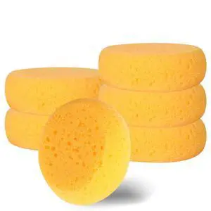 6Pcs Pottery Sponges for Clay, 2.5inch Round Craft Small Yellow Painting Sponge, Synthetic Sponges for Pottery and Cleaning Horse Saddle, Watercolors Painting Sponge, Pottery Tools and Supplies 6Pcs Pottery Sponges for Clay, 2.5inch Round Craft Small Yellow Painting Sponge, Synthetic Sponges for Pottery and Cleaning Horse Saddle, Watercolors Painting Sponge, Pottery Tools and Supplies