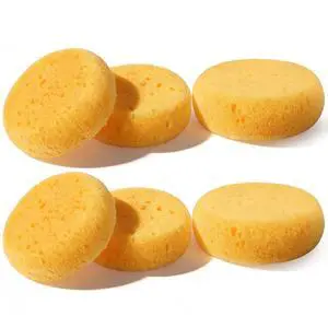 6 PCS Clay Sponges Elasticity Pottery Sponges Round Cleaning Soap Sponge Soft Yellow Artists Sponge for Kitchen Shoes Leather Care Painting 6 PCS Clay Sponges Elasticity Pottery Sponges Round Cleaning Soap Sponge Soft Yellow Artists Sponge for Kitchen Shoes Leather Care Painting