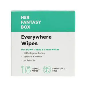 | Everywhere Wipes 100% Organic Cotton, Gentle & Refreshing, pH-Balanced, Fragrance-Free, Plant-Powered for Body, Face & Intimate Areas, Ideal for Sensitive Skin - 1 Pack, 15 Wipes | Everywhere Wipes 100% Organic Cotton, Gentle & Refreshing, pH-Balanced, Fragrance-Free, Plant-Powered for Body, Face & Intimate Areas, Ideal for Sensitive Skin - 1 Pack, 15 Wipes