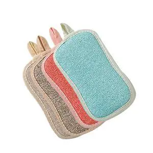 4 Pack Kitchen Scrub Sponge Dual Action Washing Up Cleaner Heavy Duty Scouring Pads Household Cleaning Wash Cloth (4) 4 Pack Kitchen Scrub Sponge Dual Action Washing Up Cleaner Heavy Duty Scouring Pads Household Cleaning Wash Cloth (4)