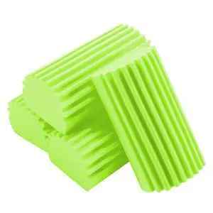 4-Pack Damp Cleaning Sponge Brush Set - Suitable for Kitchen and Car Window Cleaning,Mirrors, Window Track Grooves - Multi-Functional Cleaning Products That are Efficient Cleaning Tools(Green) 4-Pack Damp Cleaning Sponge Brush Set - Suitable for Kitchen and Car Window Cleaning,Mirrors, Window Track Grooves - Multi-Functional Cleaning Products That are Efficient Cleaning Tools(Green)