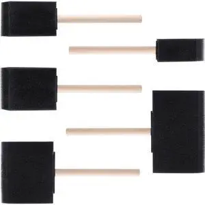 5 Pcs Foam Paint Brushes, 5 Sizes (4", 3", 2", 1.6'', 1"), Black 5 Pcs Foam Paint Brushes, 5 Sizes (4", 3", 2", 1.6'', 1"), Black