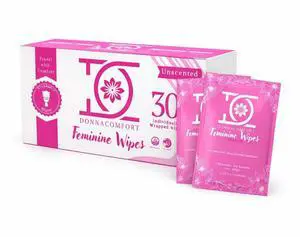 Flushable Feminine Wipes for Sensitive Skin pH Balanced, Fragrance-Free Intimate Wipes with Aloe Vera & Vitamin E, Individually Wrapped Travel Size (30 Count) Flushable Feminine Wipes for Sensitive Skin pH Balanced, Fragrance-Free Intimate Wipes with Aloe Vera & Vitamin E, Individually Wrapped Travel Size (30 Count)