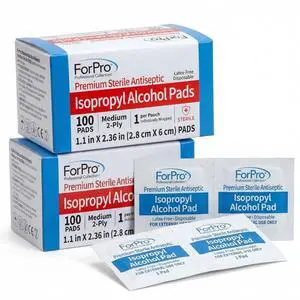 Alcohol Prep Pads, 200-Count Sterile Alcohol Wipes Individually Wrapped, 70% Isopropyl, Medium 2-Ply Medical Grade Antiseptic Pads, Latex-Free, First Aid & Injection Prep, Gamma Sterilized Alcohol Prep Pads, 200-Count Sterile Alcohol Wipes Individually Wrapped, 70% Isopropyl, Medium 2-Ply Medical Grade Antiseptic Pads, Latex-Free, First Aid & Injection Prep, Gamma Sterilized