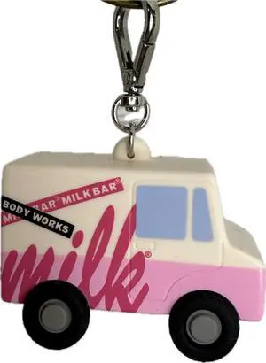 White & Pink Milk Bar Delivery Truck Pocketbac Hand Sanitzer Holder White & Pink Milk Bar Delivery Truck Pocketbac Hand Sanitzer Holder