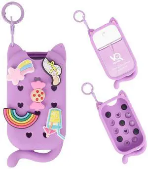 Cat Silicone Case Compatible for Touchland Hand Sanitizer Spray 1 oz (30 mL) with Keychain, Compatible with Power Mist & Glow Mist 1 FL Oz/30ML for Touchland Case.(Pruple) Cat Silicone Case Compatible for Touchland Hand Sanitizer Spray 1 oz (30 mL) with Keychain, Compatible with Power Mist & Glow Mist 1 FL Oz/30ML for Touchland Case.(Pruple)