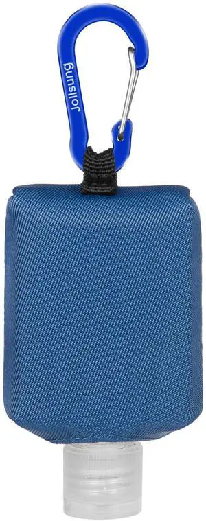 Hand Sanitizer Bottle Case Holder, Travel Size Empty Bottle Refillable Containers for Soap, Lotion, and Liquids - 60ML/2 oz Flip Cap Reusable Bottles with Carabiner Carriers (Blue) Hand Sanitizer Bottle Case Holder, Travel Size Empty Bottle Refillable Containers for Soap, Lotion, and Liquids - 60ML/2 oz Flip Cap Reusable Bottles with Carabiner Carriers (Blue)