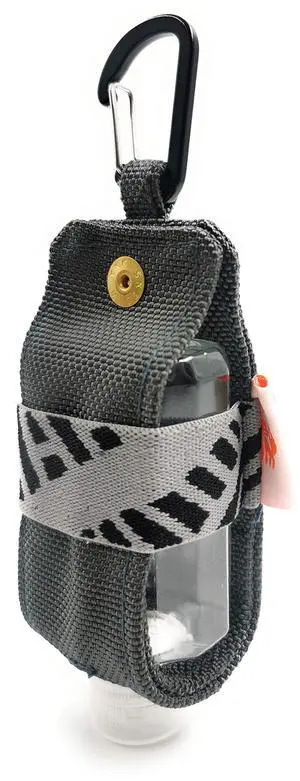 Travel Size Hand Sanitizer Holder,Bottle Case and Carabiner Carrier bag-Portable Mini Waist Bag for Liquids Clip On Belt Loop,Backpack and Purse-Includes Empty 60ml/ 2 oz Reusable Bottle (Gray) Travel Size Hand Sanitizer Holder,Bottle Case and Carabiner Carrier bag-Portable Mini Waist Bag for Liquids Clip On Belt Loop,Backpack and Purse-Includes Empty 60ml/ 2 oz Reusable Bottle (Gray)