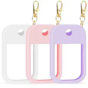Hand Sanitizer Spray Case Compatible with Touchland, Silicone Hand Sanitizer Case Holder with Keychain for Power Mist and Glow Mist 1 fl oz,(White+Purple+Pink) Hand Sanitizer Spray Case Compatible with Touchland, Silicone Hand Sanitizer Case Holder with Keychain for Power Mist and Glow Mist 1 fl oz,(White+Purple+Pink)