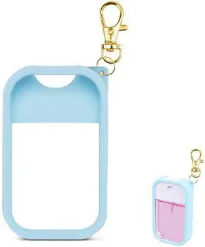 Silicone Case Compatible with Touchland Hand Sanitizer Spray, Protective Case with Keychain for Power Mist and Glow Mist 1 fl oz, Hand Sanitizer Spray Accessory (Blue, 1 Pack) Silicone Case Compatible with Touchland Hand Sanitizer Spray, Protective Case with Keychain for Power Mist and Glow Mist 1 fl oz, Hand Sanitizer Spray Accessory (Blue, 1 Pack)